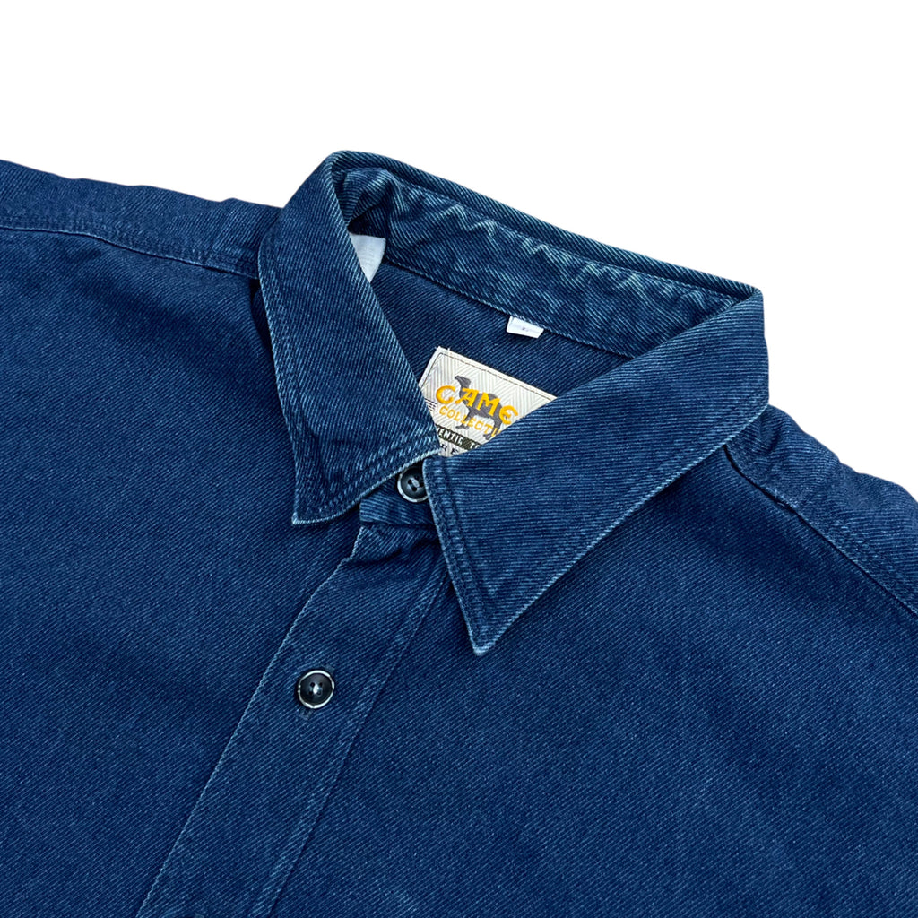 Vintage 90's Camel Denim Long Sleeve Shirt (L-XL)