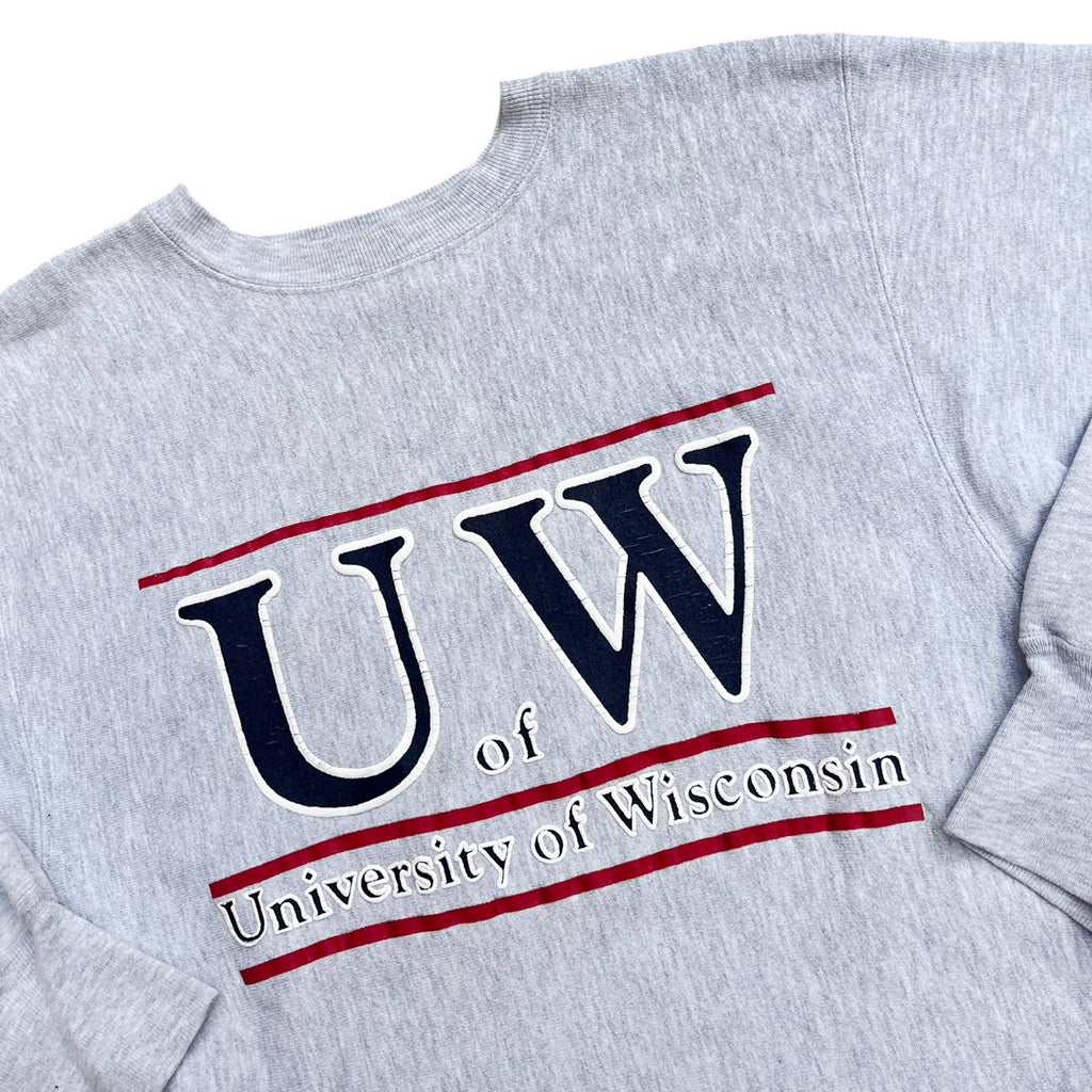 Vintage 90's Reverse Weave Boxy University Sweatshirt (L-XL)