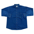 Vintage 90's Camel Denim Long Sleeve Shirt (L-XL)