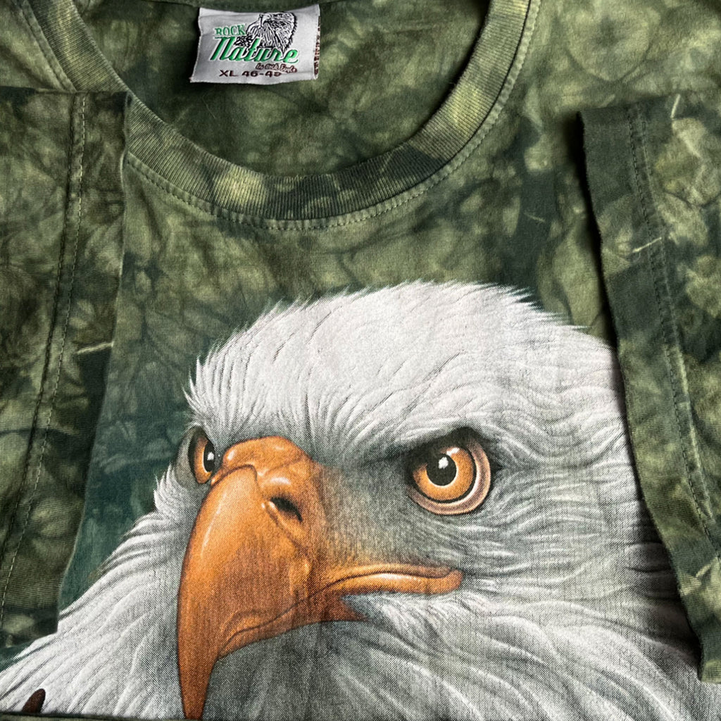 Vintage USA Eagle Tie-dye Graphic T-shirt (XL)