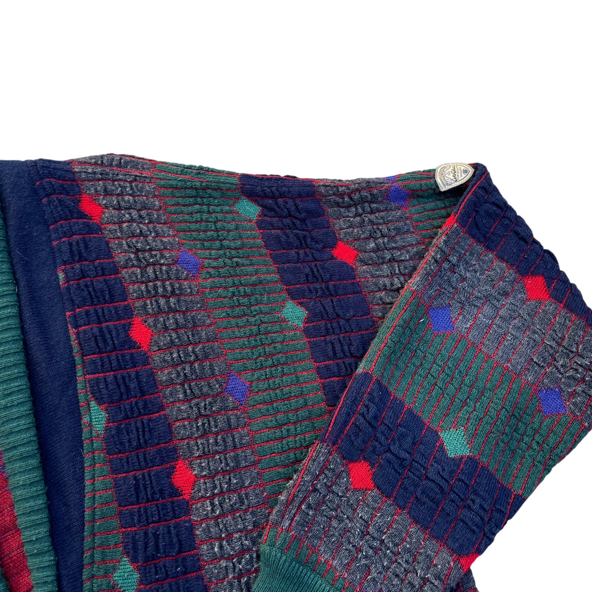 Vintage 90's Coogi Style Carlo Golucci Cardigan (XL)