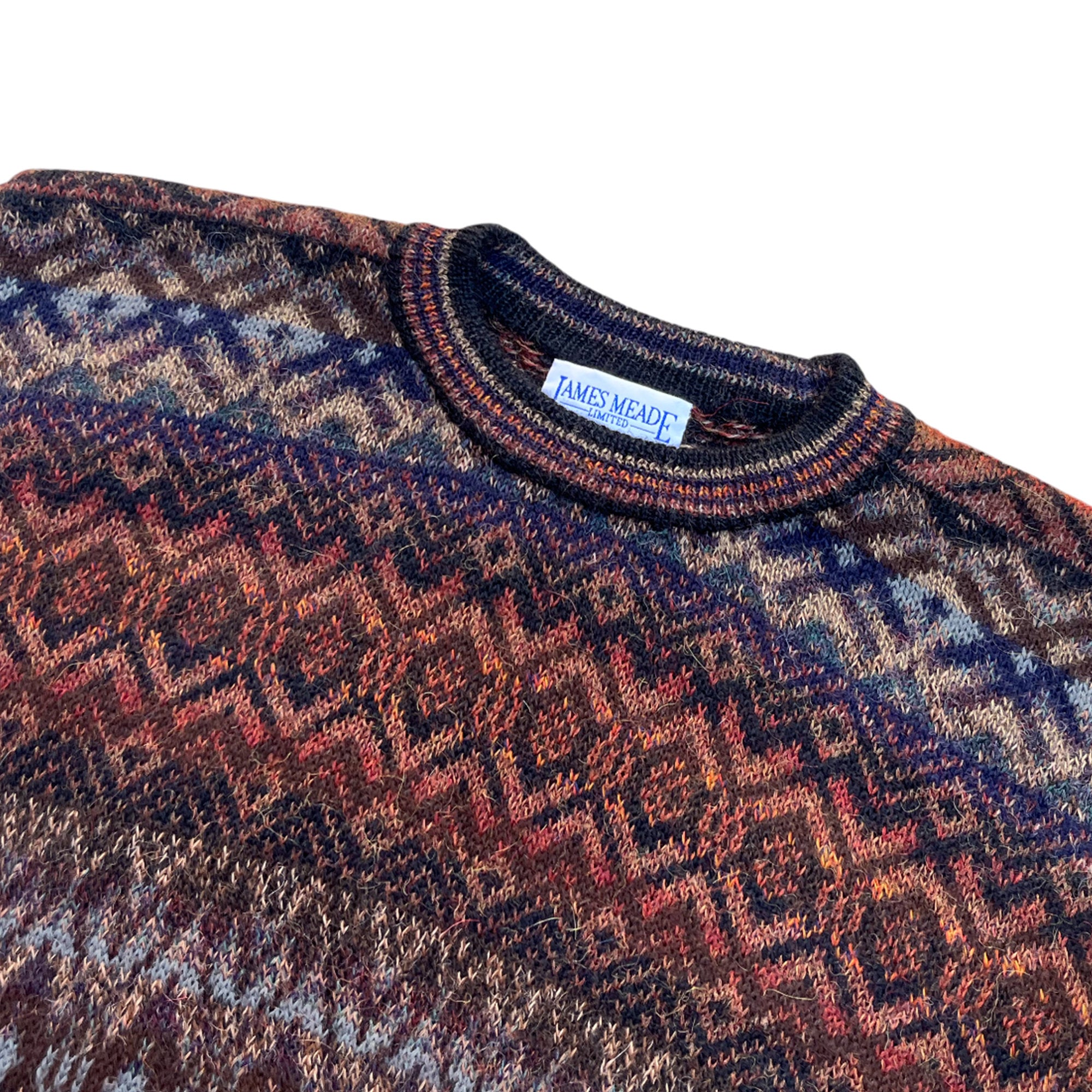 Vintage 90's Wool Generic Hippie Sweater (XL)