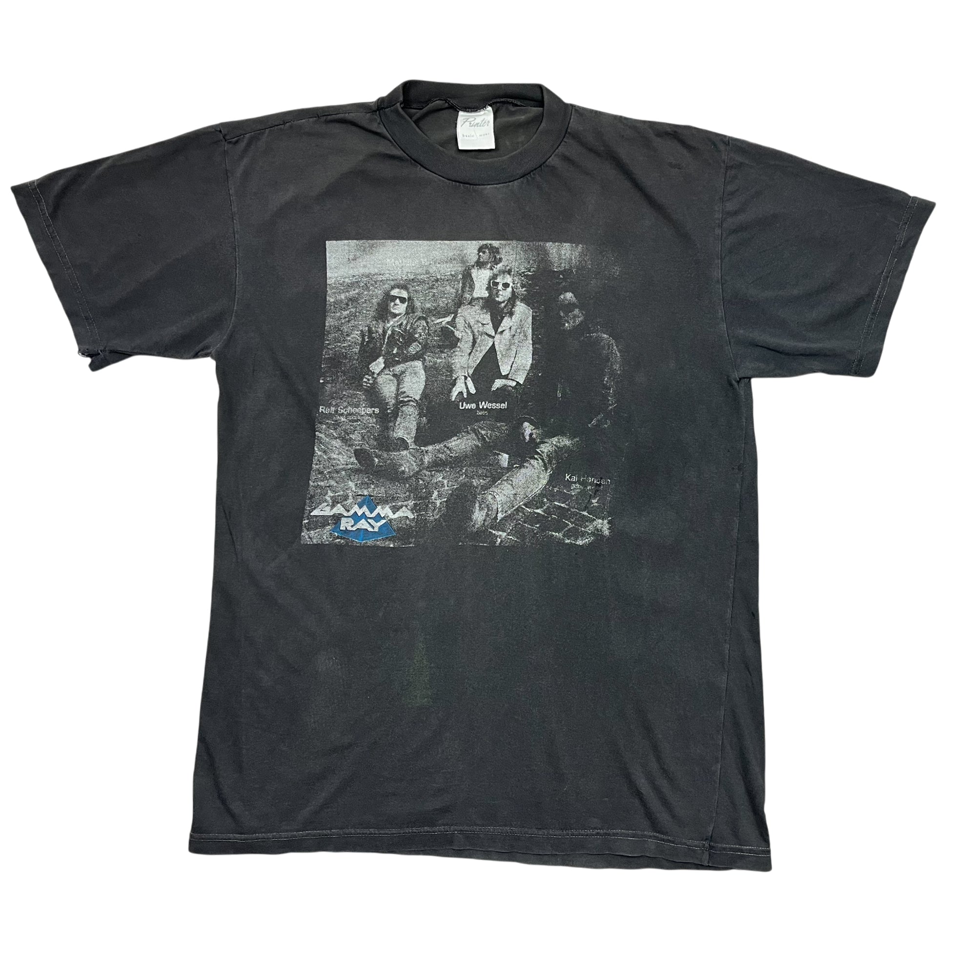 Vintage 90's Gamma Ray Heading for Tomorrow Signed Band T-shirt (L)