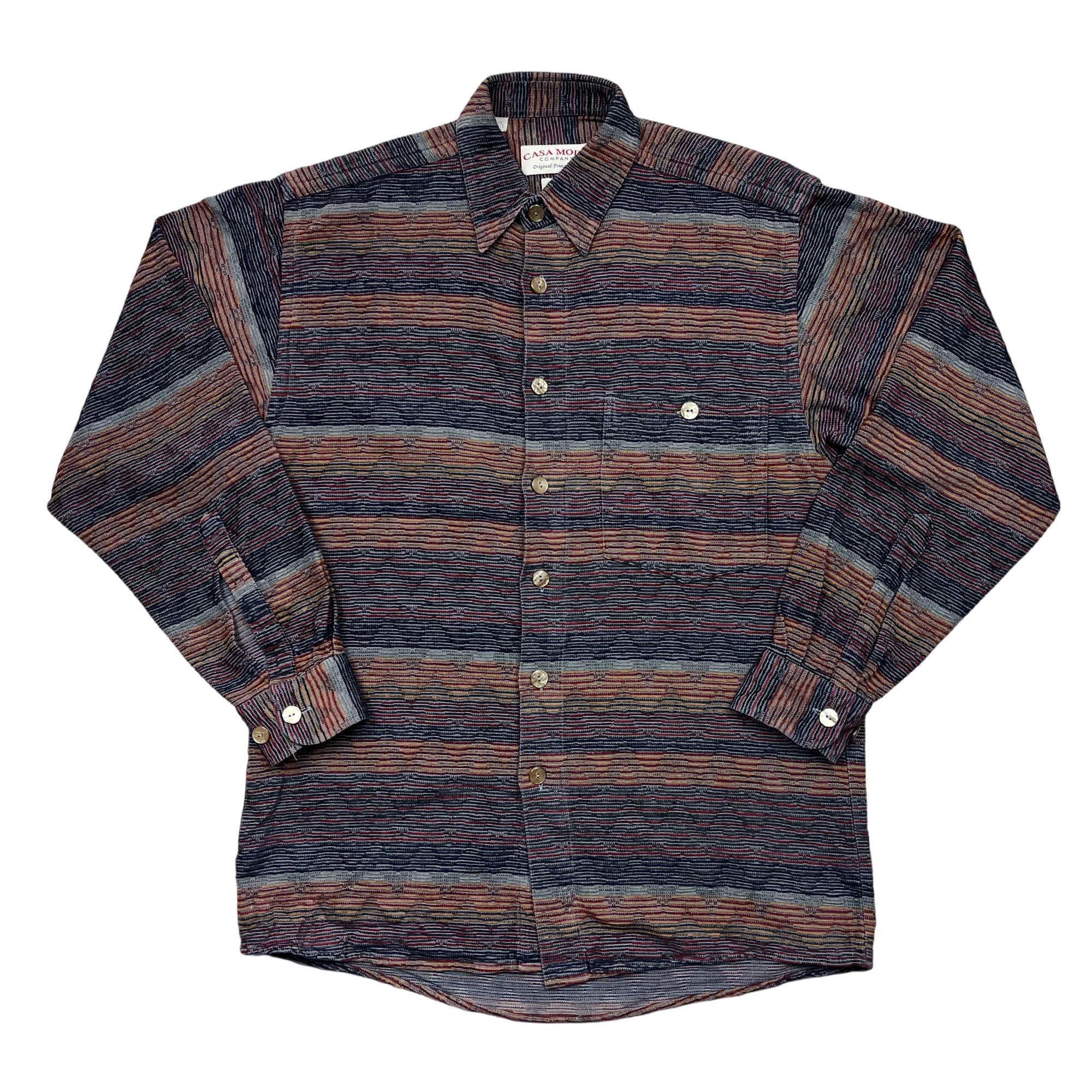 Vintage 90's Casa Moda Patterned Woven Shirt (L)