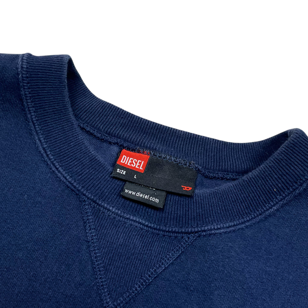 Vintage 90's Diesel Faded Embroidery Sweatshirt (L)