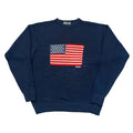 Vintage 90's USA Flag Embroidery Knit Sweater (XL)