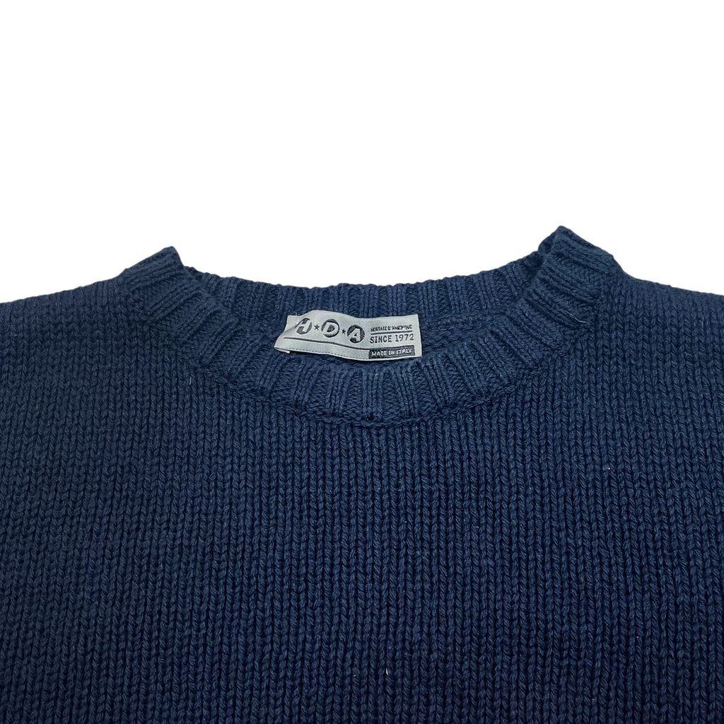 Vintage 90's USA Flag Embroidery Knit Sweater (XL)