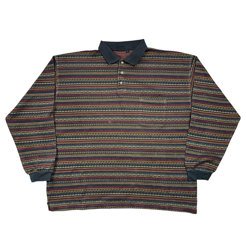 Vintage 90's Hippie Pocket Button Up Shirt (XXL)