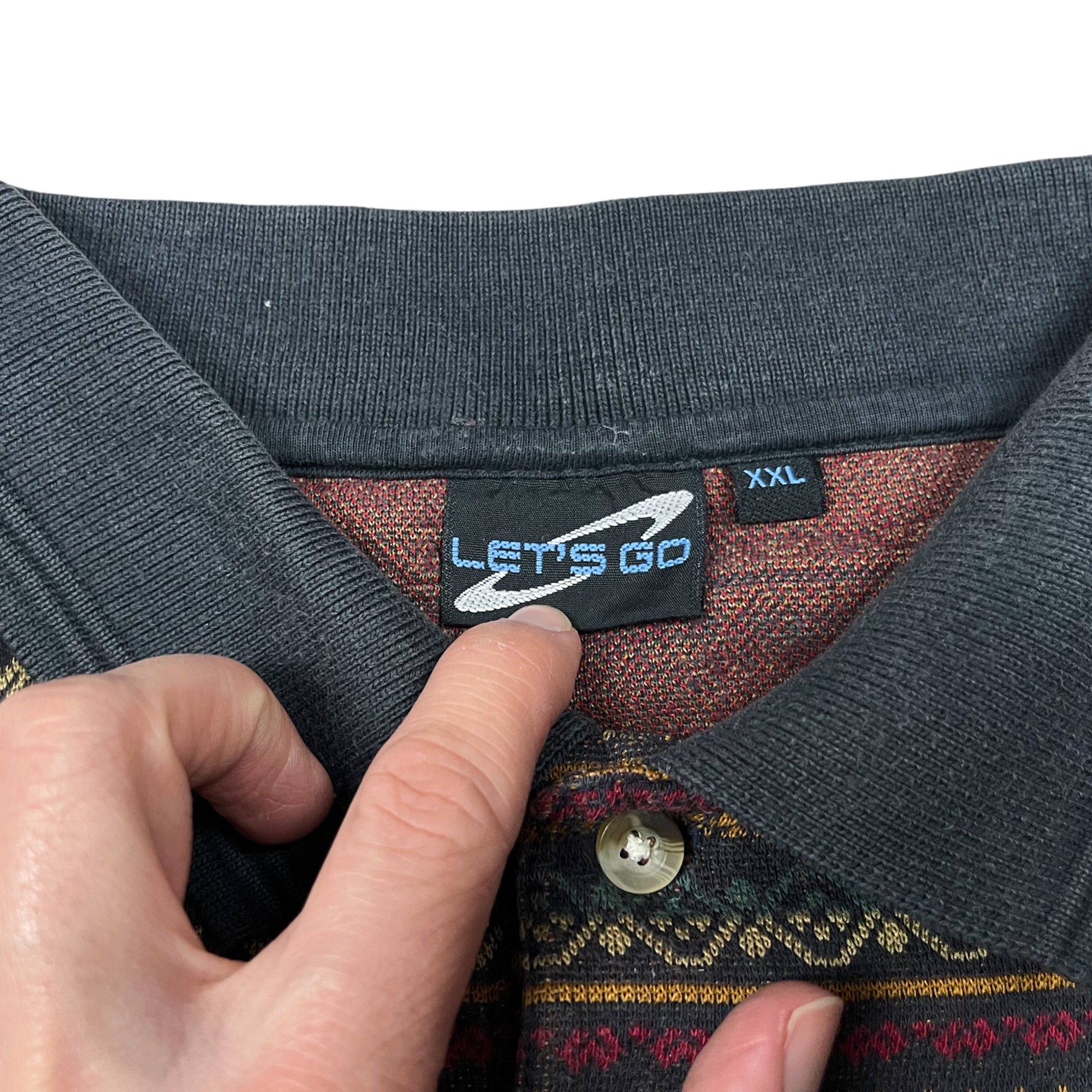 Vintage 90's Hippie Pocket Button Up Shirt (XXL)