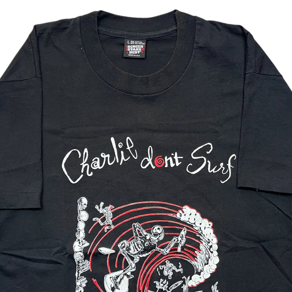 Vintage 90's Charlie Don't Surf Minneapolis Punk Band T-shirt (L)