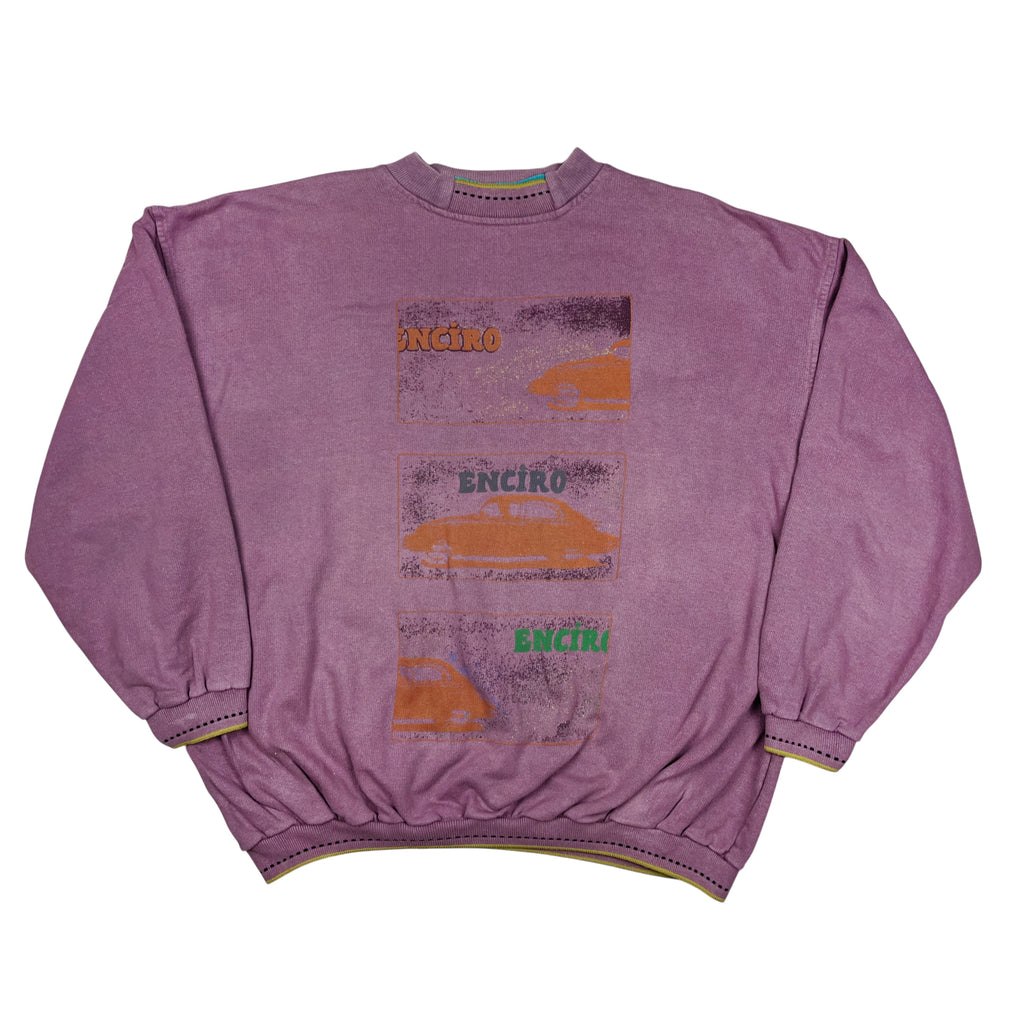 Vintage 80's Boxy Fit Faded Graphic Sweatshirt (L)