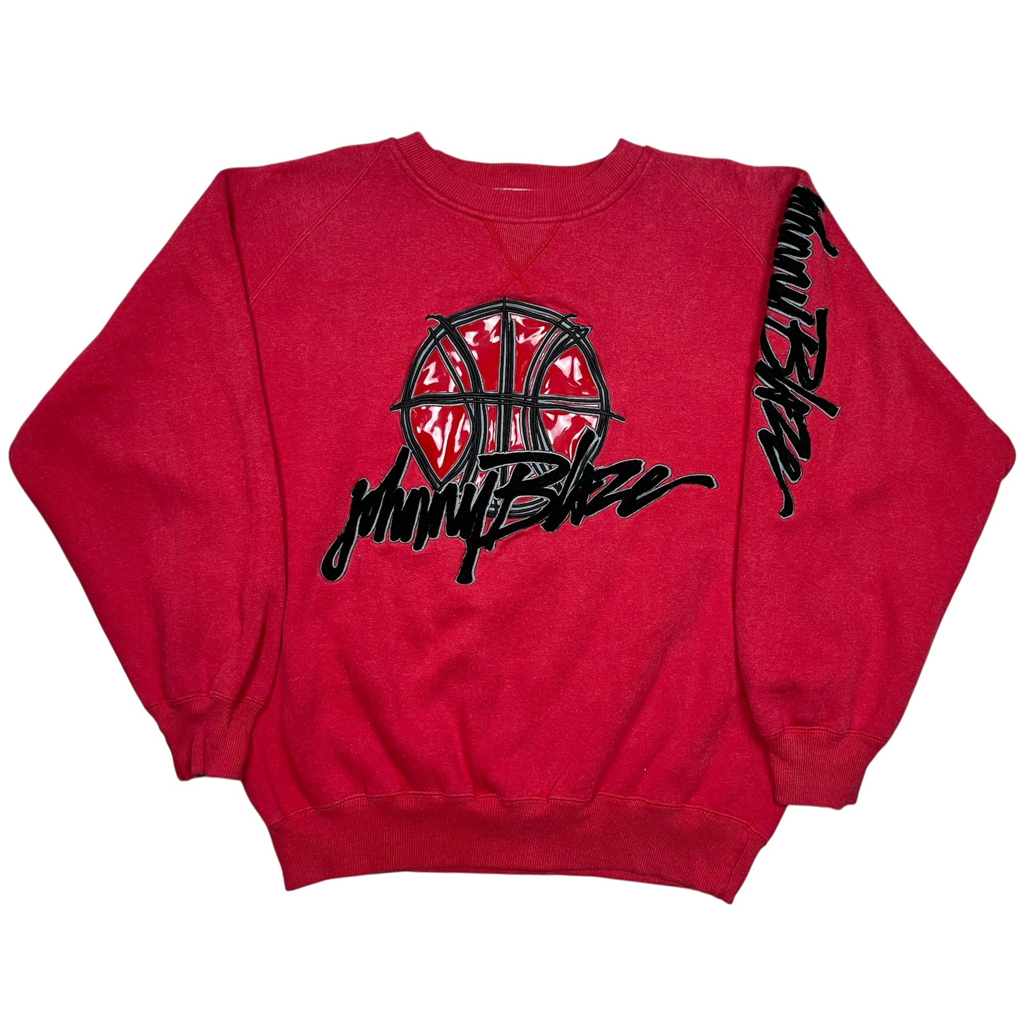 Vintage 90's Johnny Blaze Heavy Cotton Embroidery Sweatshirt (M)