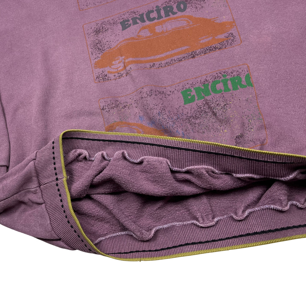 Vintage 80's Boxy Fit Faded Graphic Sweatshirt (L)