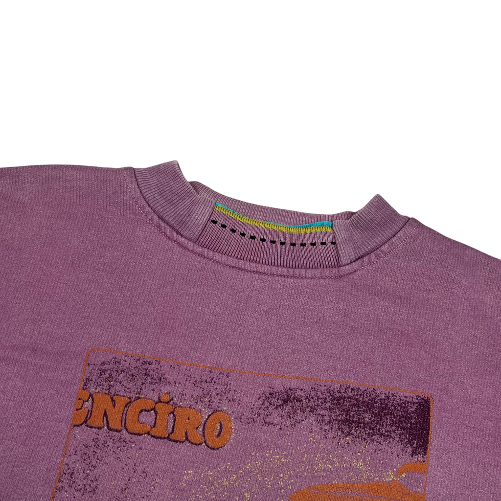 Vintage 80's Boxy Fit Faded Graphic Sweatshirt (L)