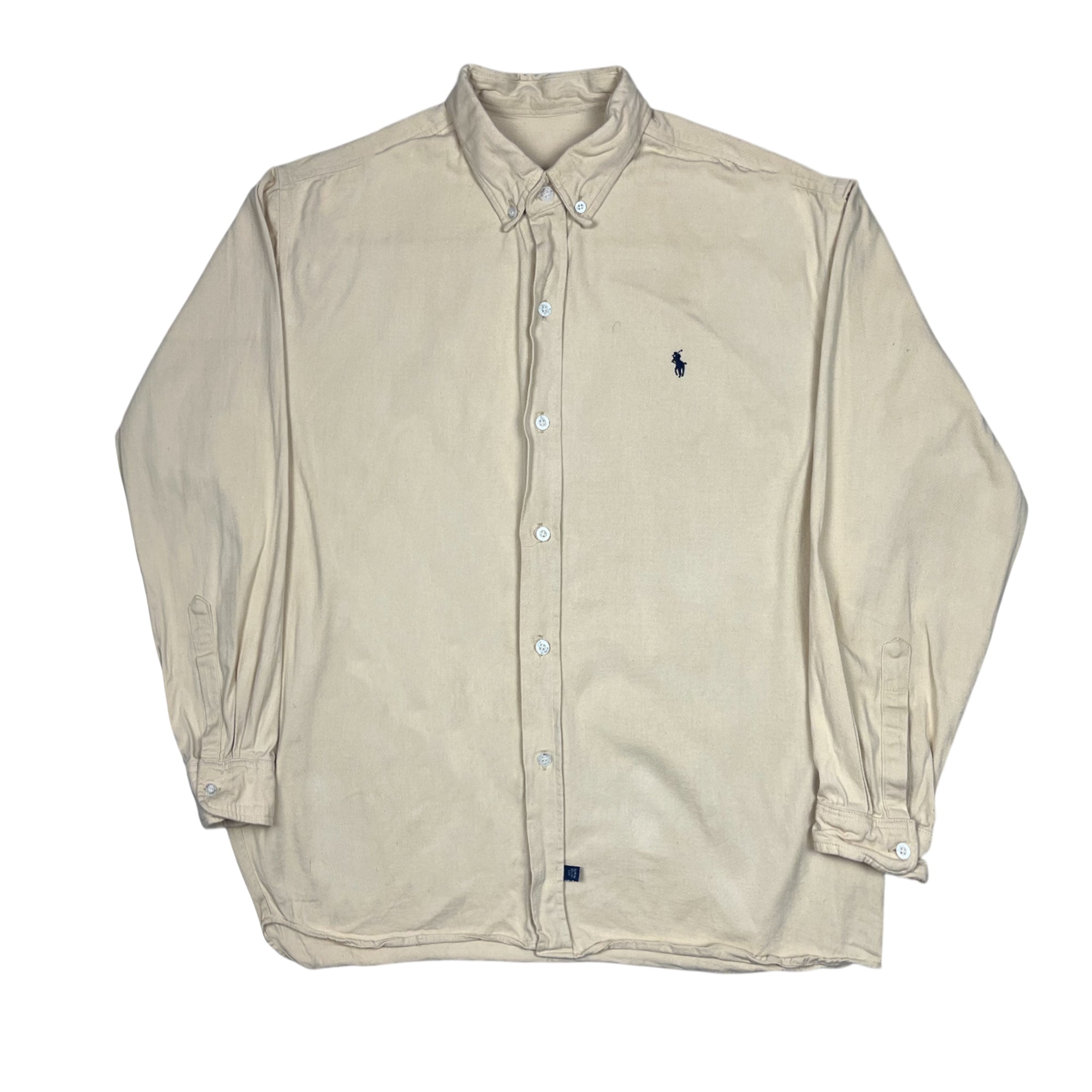 Vintage 90's Polo Ralph Lauren Heavy Cotton USA Shirt (L)