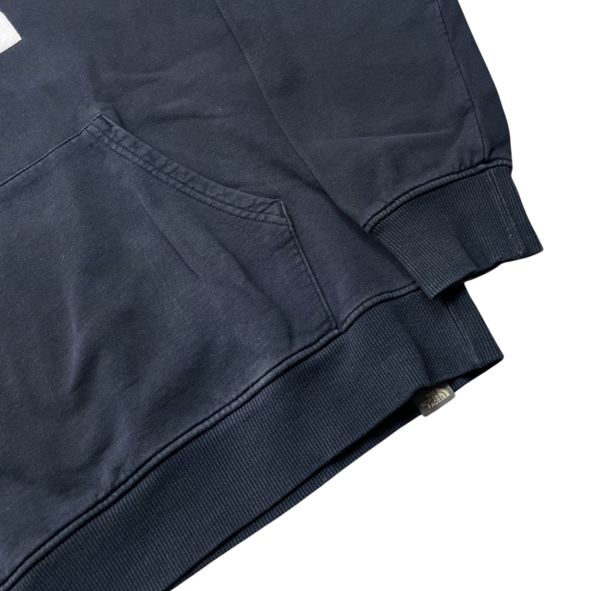 North Face Heavy Cotton Embroidery Faded Hoodie (L)