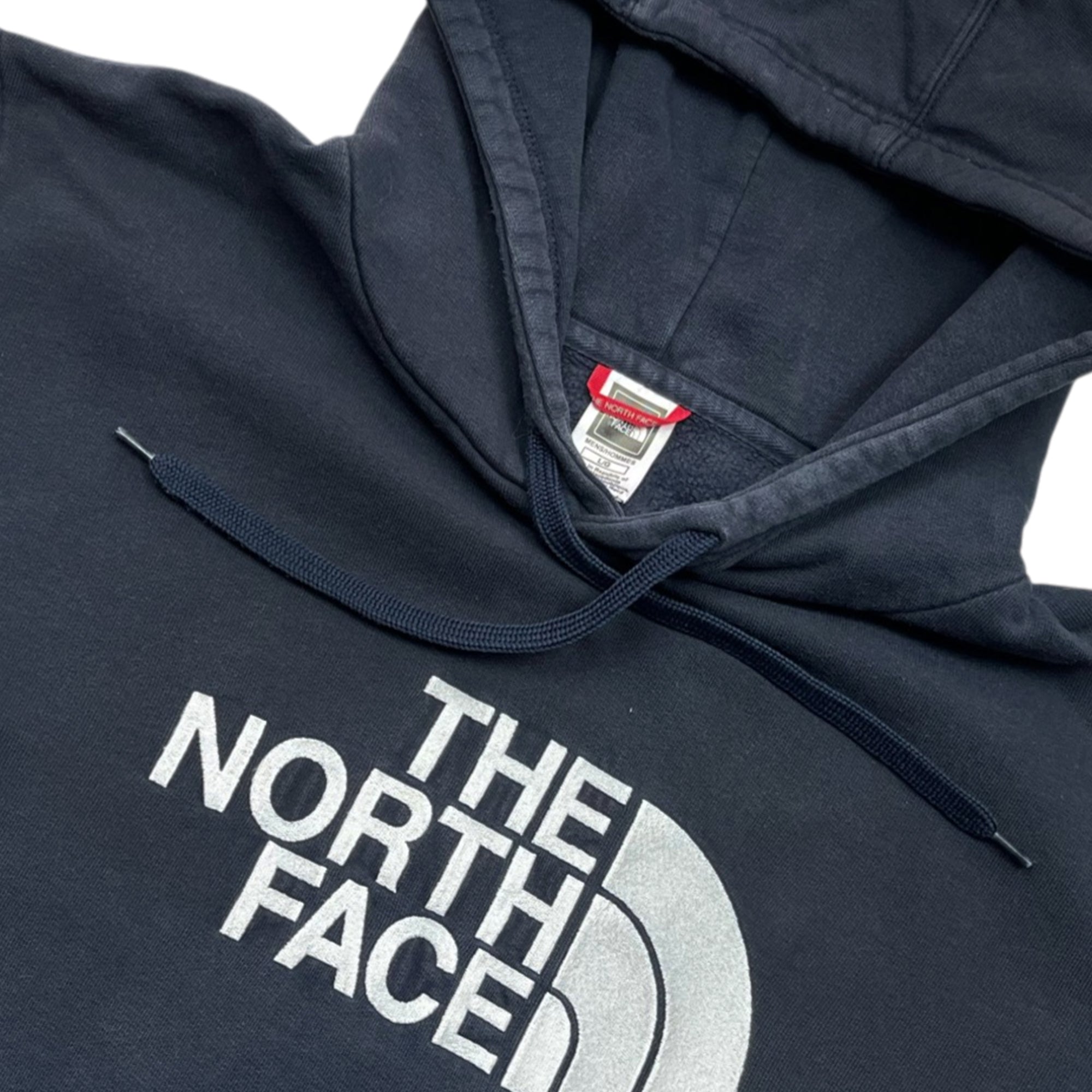 North Face Heavy Cotton Embroidery Faded Hoodie (L)
