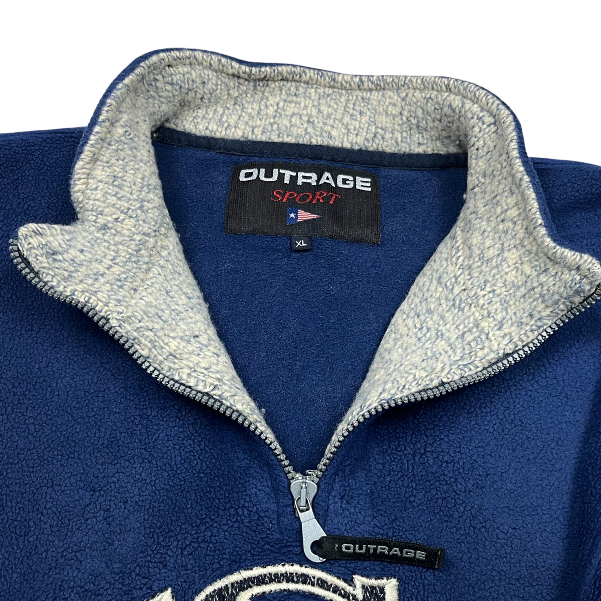 Vintage 90's Outrage USA Embroidery Fleece (XL)